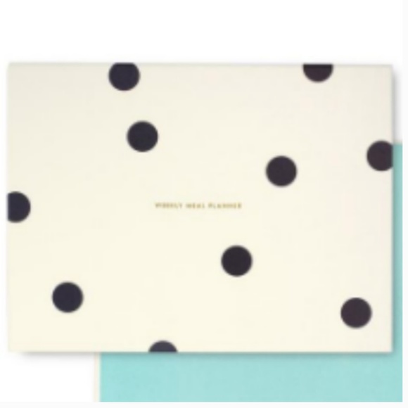 kate spade Meal Planner /Market List, Black Dot new no tags - Picture 3 of 9